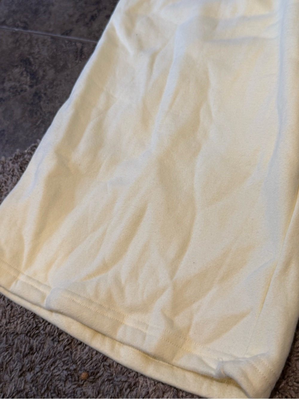 🐷Grayson Threads Light Yellow Drawstring Lounge Pants - Picture 2 of 5